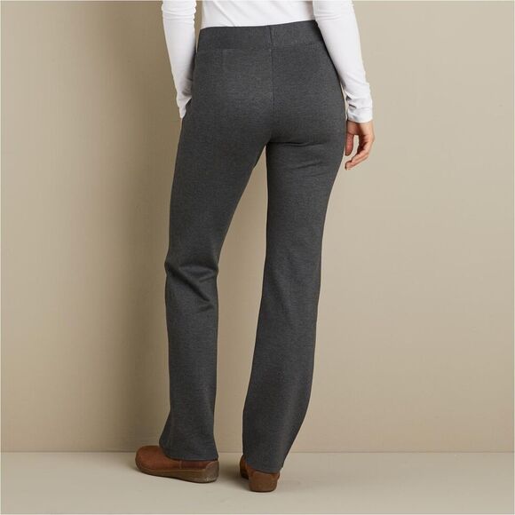 Duluth Trading Wearwithall Ponte Knit Pants Womens XXL Gray Straight Leg NEW - Picture 3 of 10